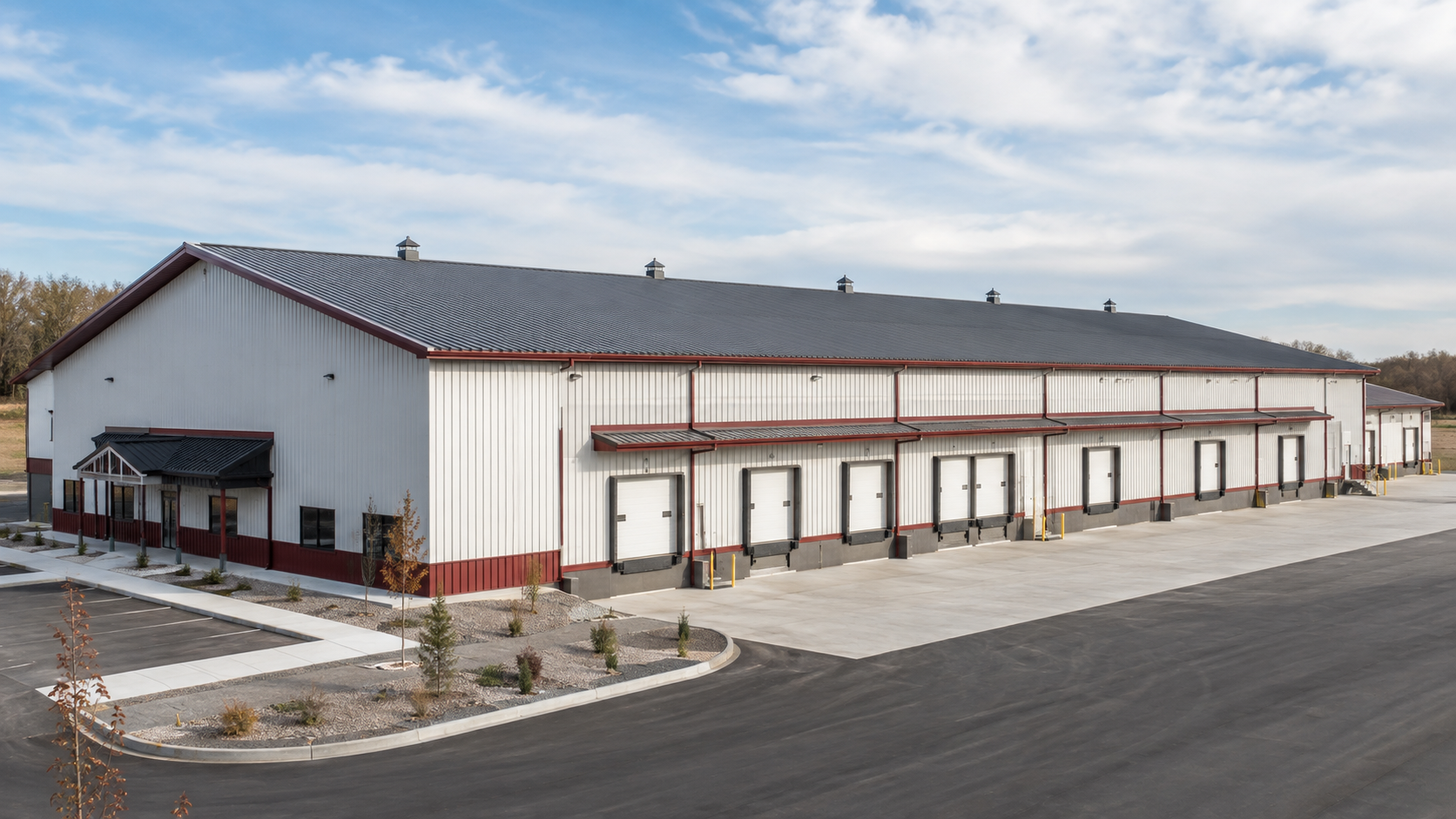 Warehouses steel building example